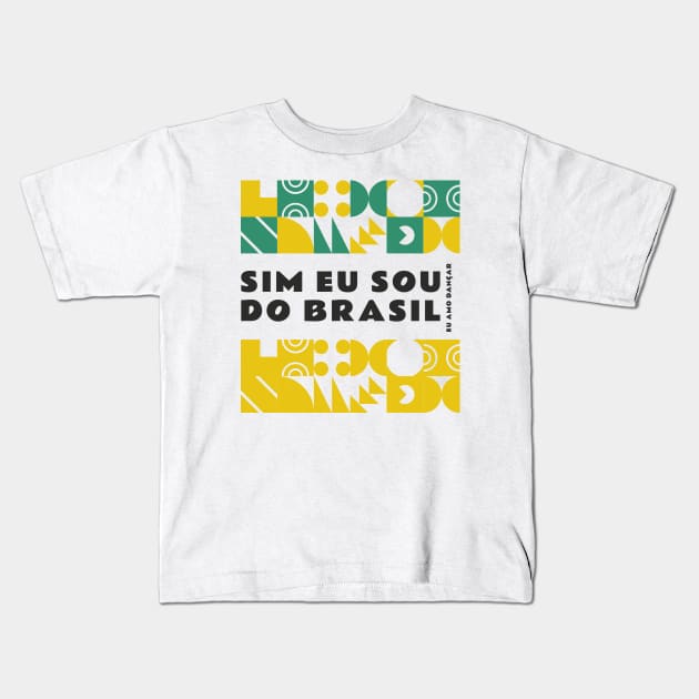 Brazilian Brazil Brasil Kids T-Shirt by Tip Top Tee's